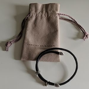 David Yurman Adjustable Leather Bracelet